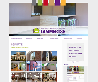 Nieuwe website Schilders- en afwerkingsbedrijf Lammertse